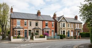 A row of UK rental homes representing a buy-to-let portfolio